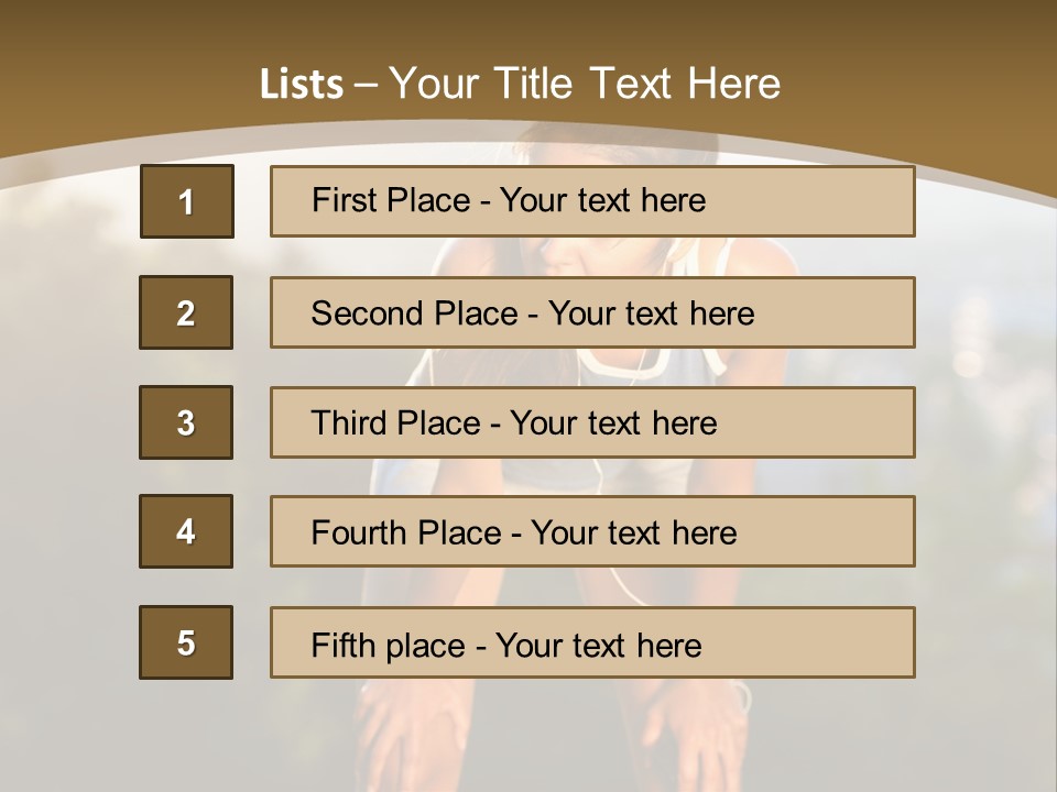 Sportswear Girl Summer PowerPoint Template