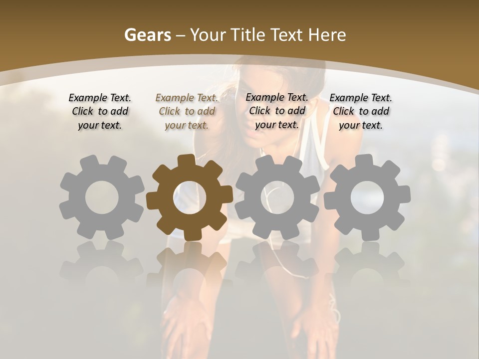 Sportswear Girl Summer PowerPoint Template