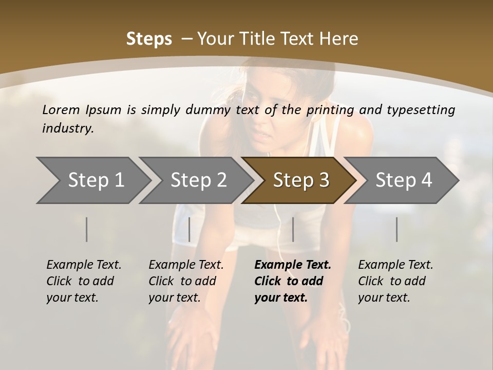 Sportswear Girl Summer PowerPoint Template