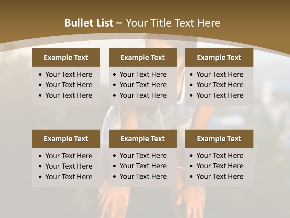 Sportswear Girl Summer PowerPoint Template