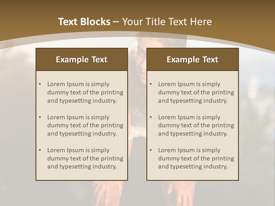 Sportswear Girl Summer PowerPoint Template