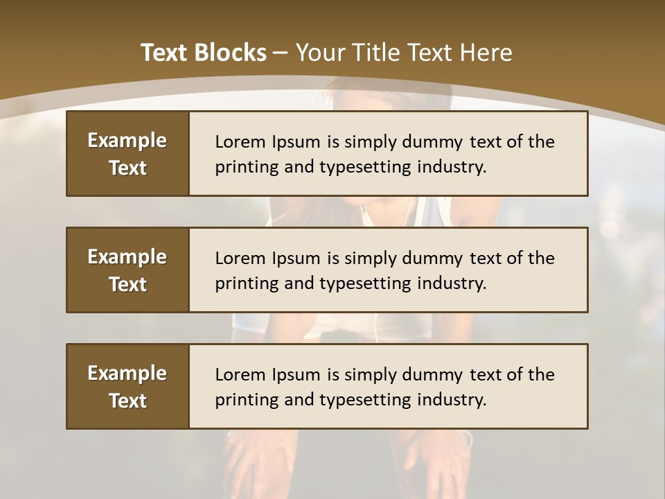 Sportswear Girl Summer PowerPoint Template