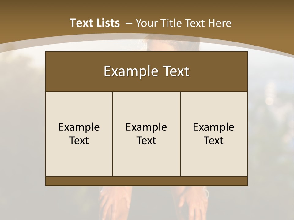 Sportswear Girl Summer PowerPoint Template