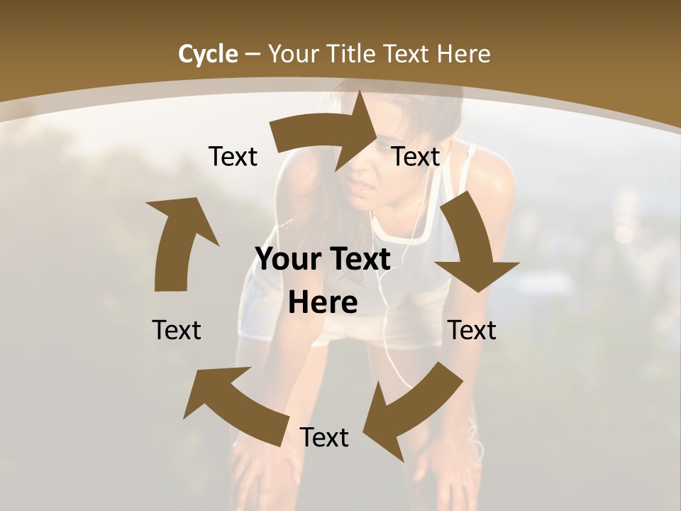 Sportswear Girl Summer PowerPoint Template