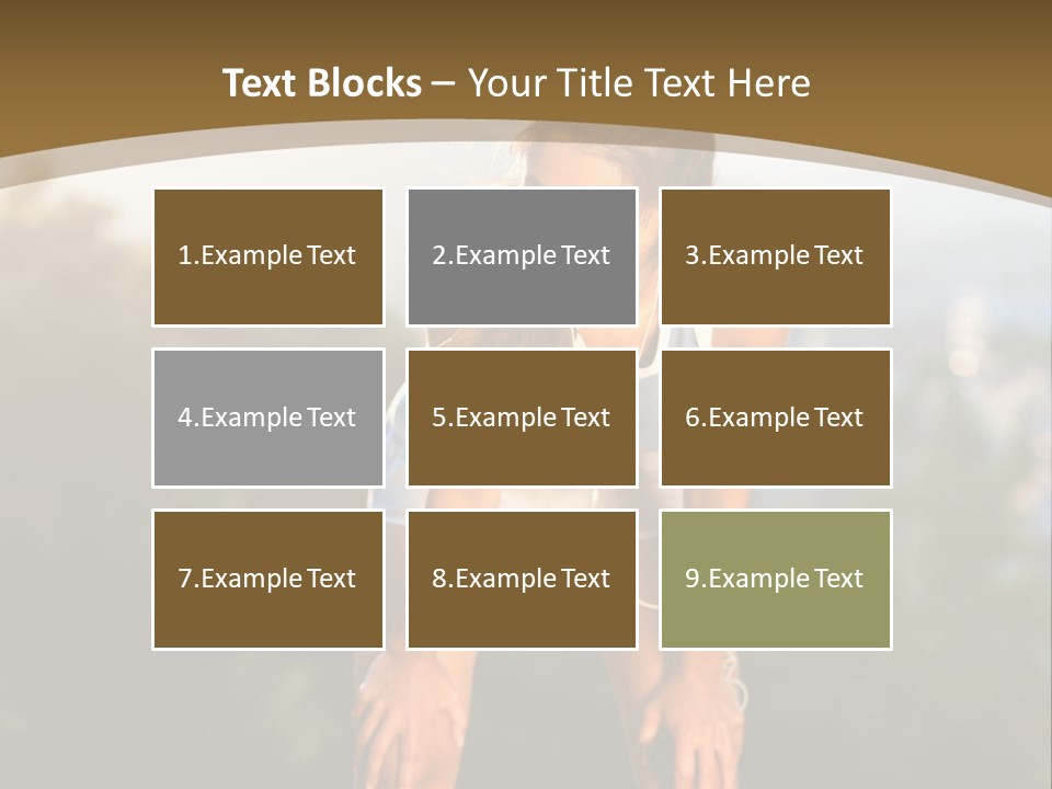 Sportswear Girl Summer PowerPoint Template