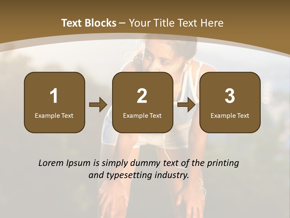 Sportswear Girl Summer PowerPoint Template