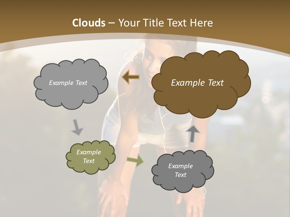 Sportswear Girl Summer PowerPoint Template