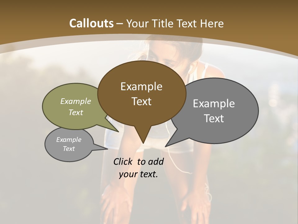 Sportswear Girl Summer PowerPoint Template