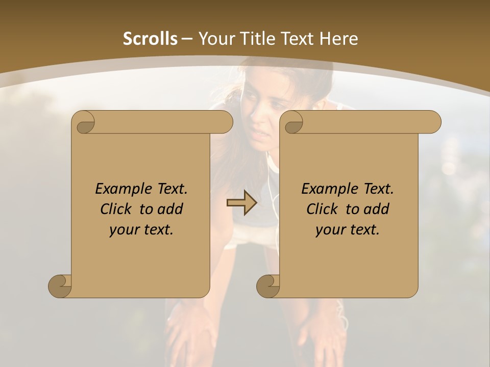 Sportswear Girl Summer PowerPoint Template