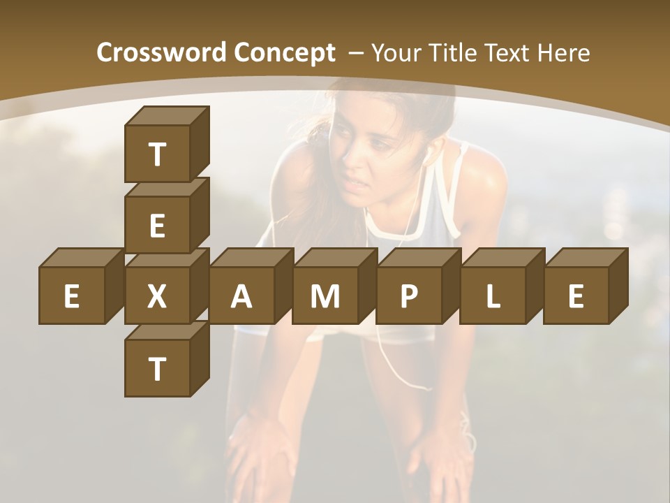 Sportswear Girl Summer PowerPoint Template