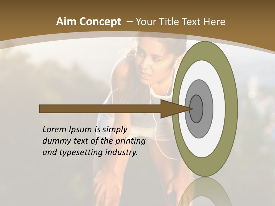 Sportswear Girl Summer PowerPoint Template