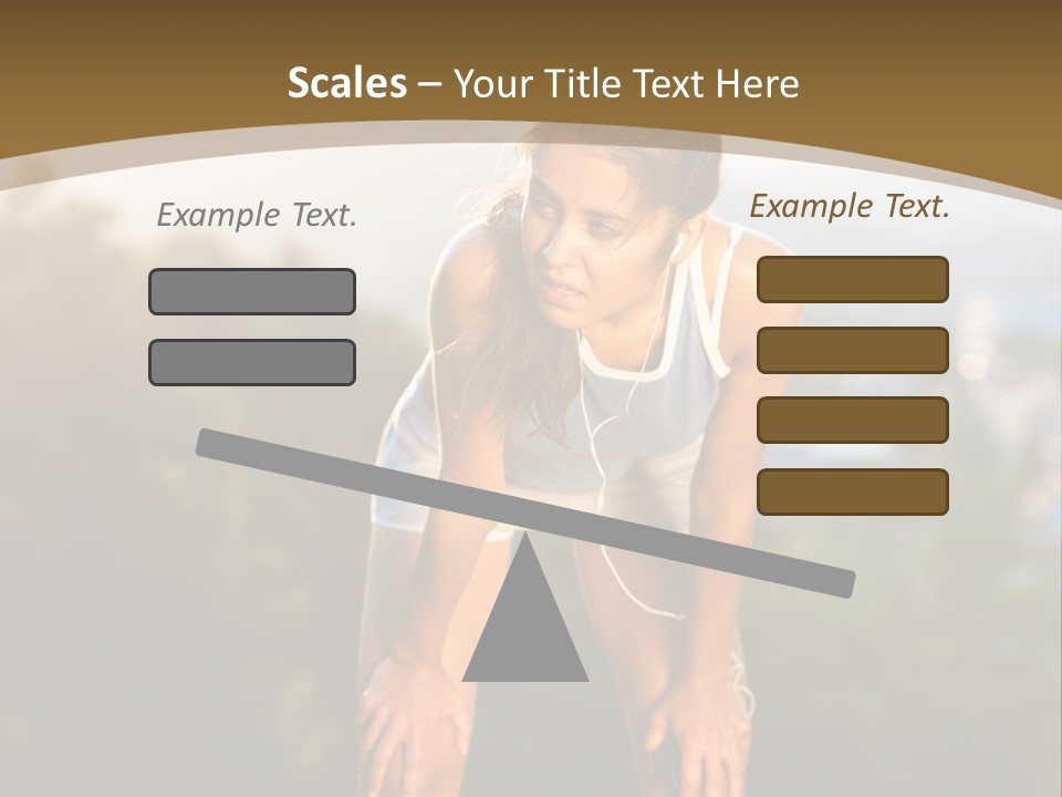 Sportswear Girl Summer PowerPoint Template