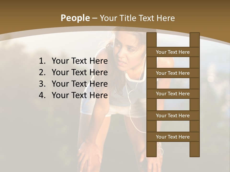 Sportswear Girl Summer PowerPoint Template