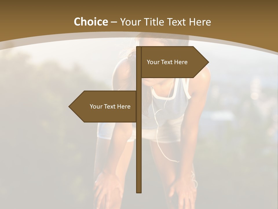 Sportswear Girl Summer PowerPoint Template