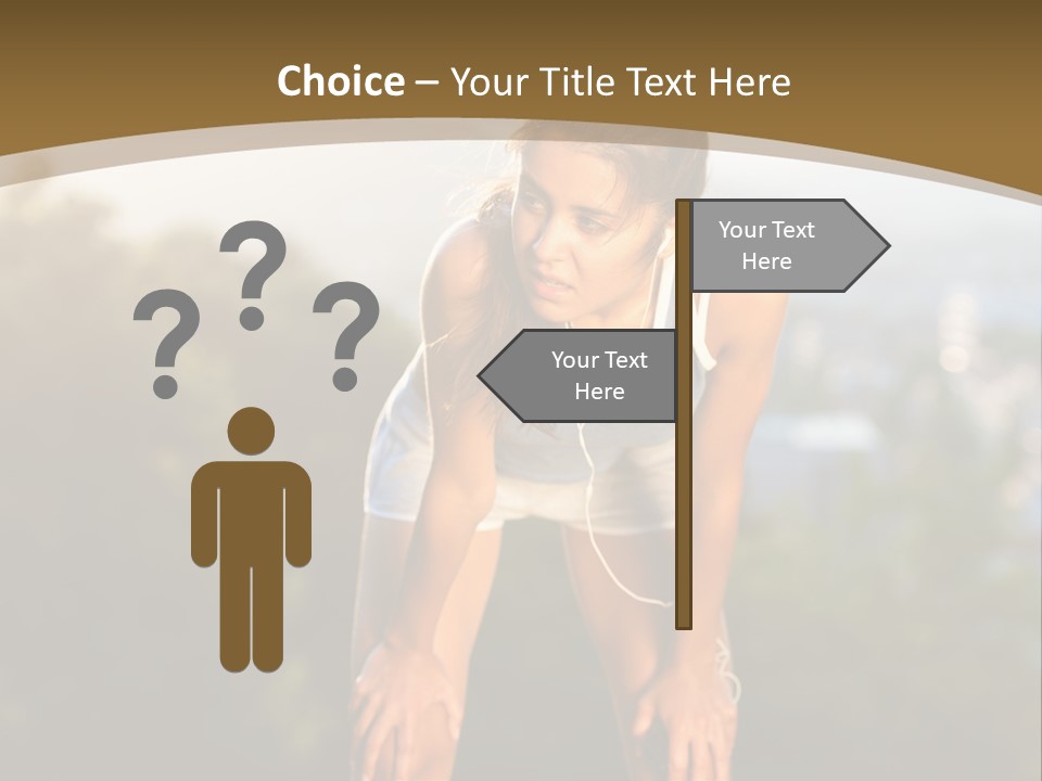 Sportswear Girl Summer PowerPoint Template