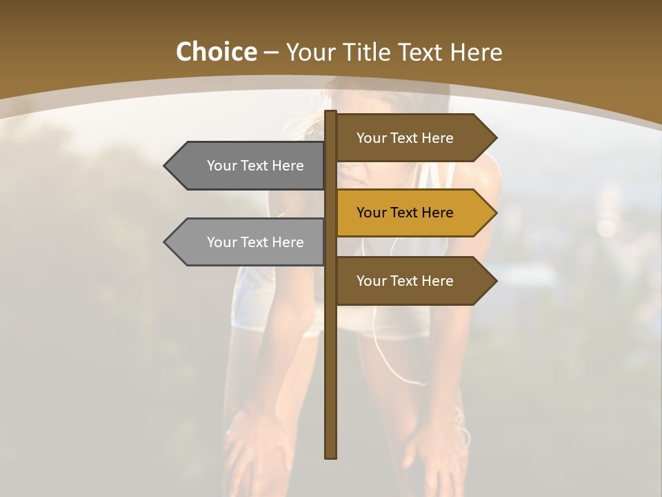 Sportswear Girl Summer PowerPoint Template