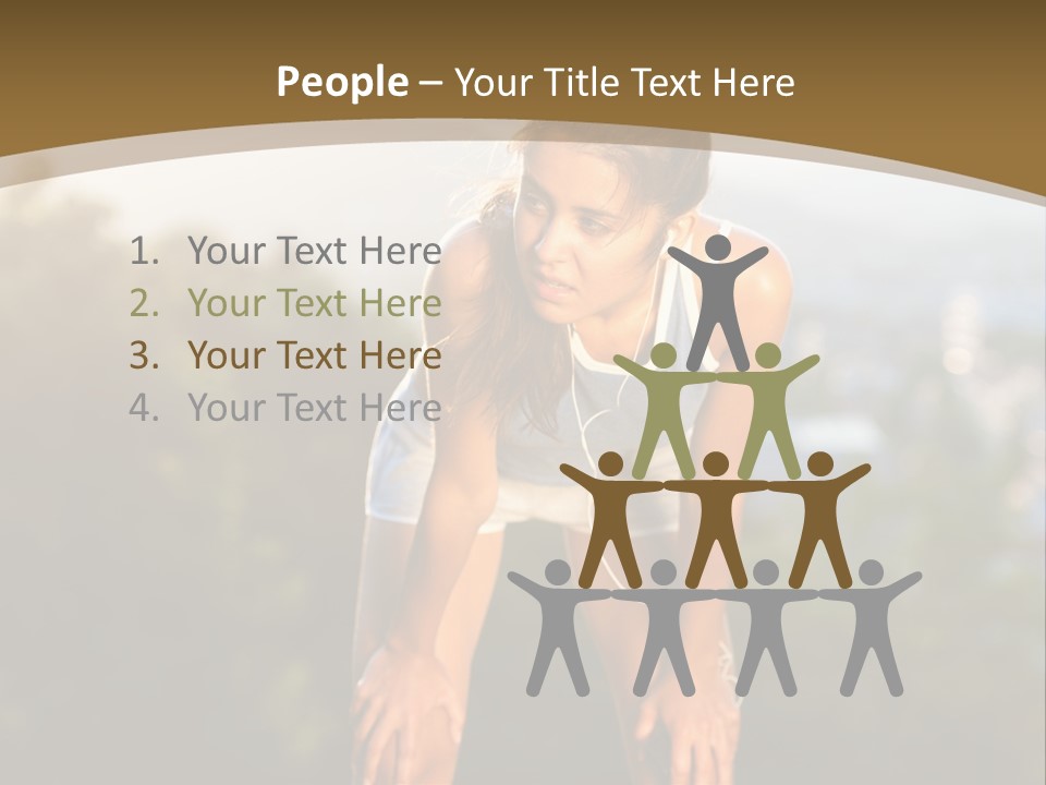 Sportswear Girl Summer PowerPoint Template