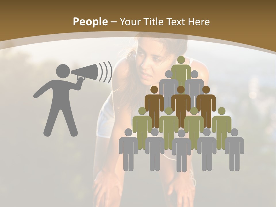 Sportswear Girl Summer PowerPoint Template