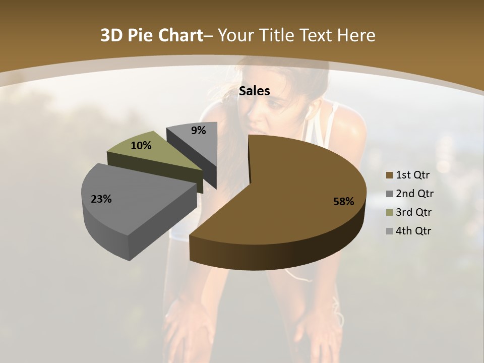 Sportswear Girl Summer PowerPoint Template