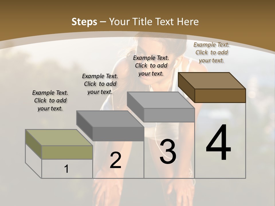 Sportswear Girl Summer PowerPoint Template