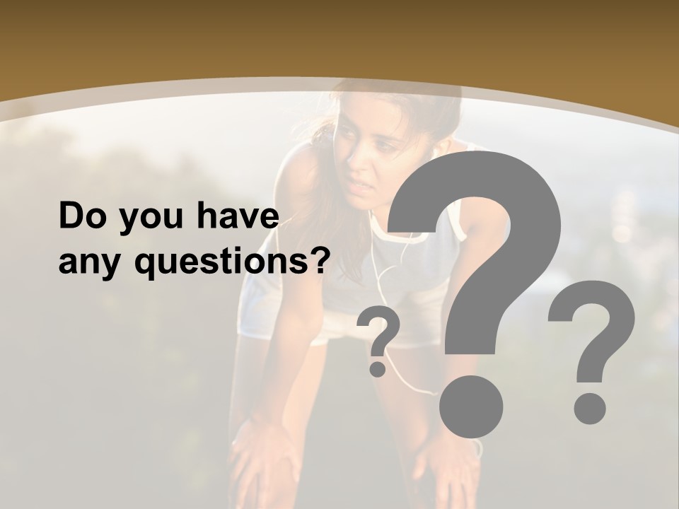 Sportswear Girl Summer PowerPoint Template