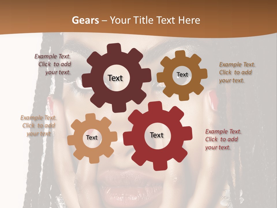 Artistic Makeup Closeup PowerPoint Template