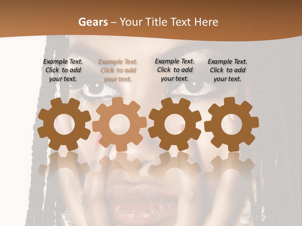 Artistic Makeup Closeup PowerPoint Template