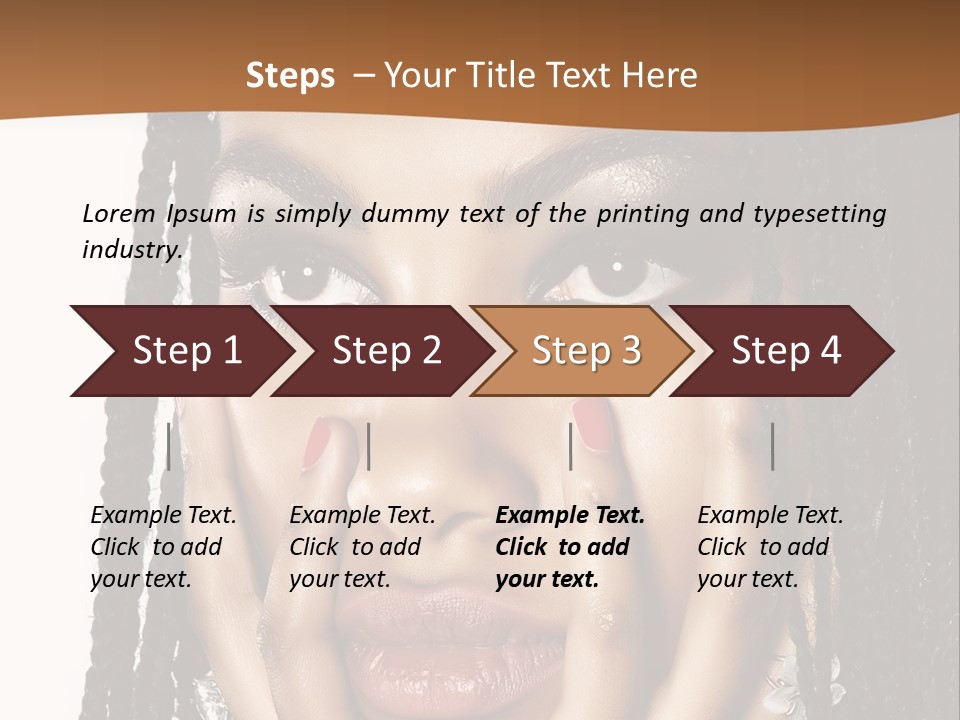 Artistic Makeup Closeup PowerPoint Template