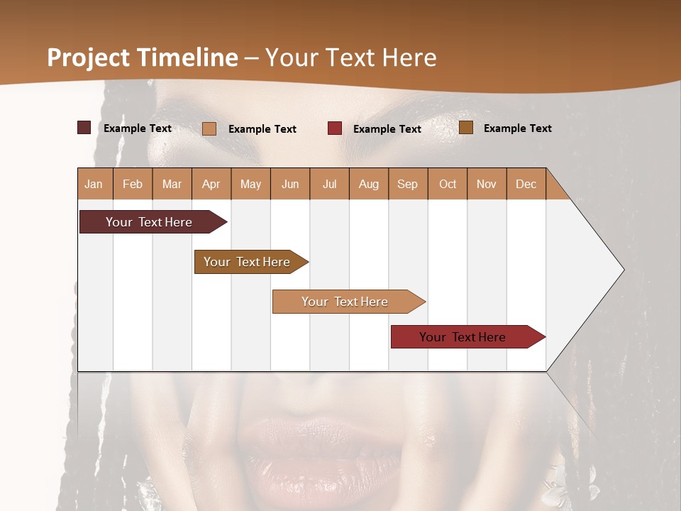 Artistic Makeup Closeup PowerPoint Template