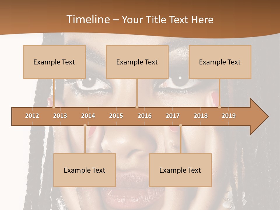 Artistic Makeup Closeup PowerPoint Template