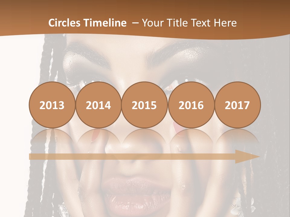 Artistic Makeup Closeup PowerPoint Template