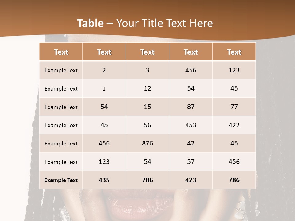 Artistic Makeup Closeup PowerPoint Template