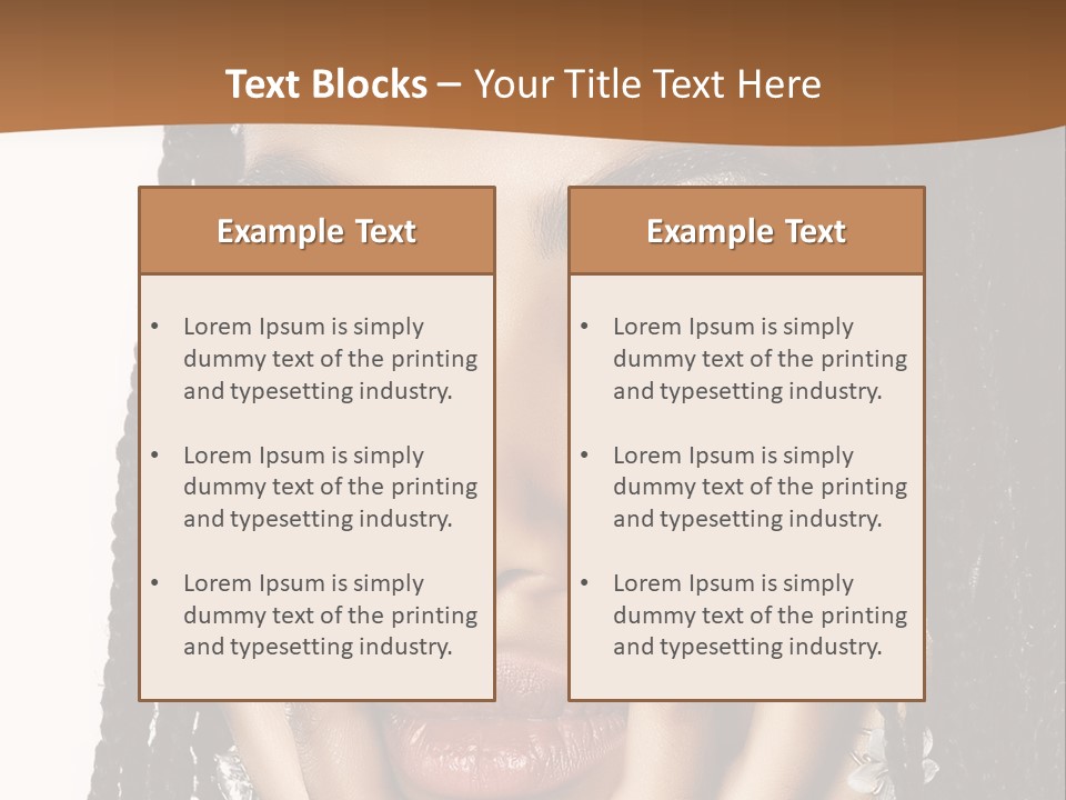Artistic Makeup Closeup PowerPoint Template