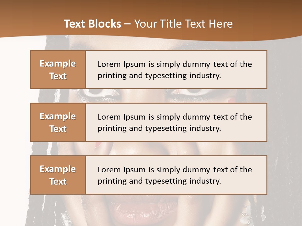 Artistic Makeup Closeup PowerPoint Template