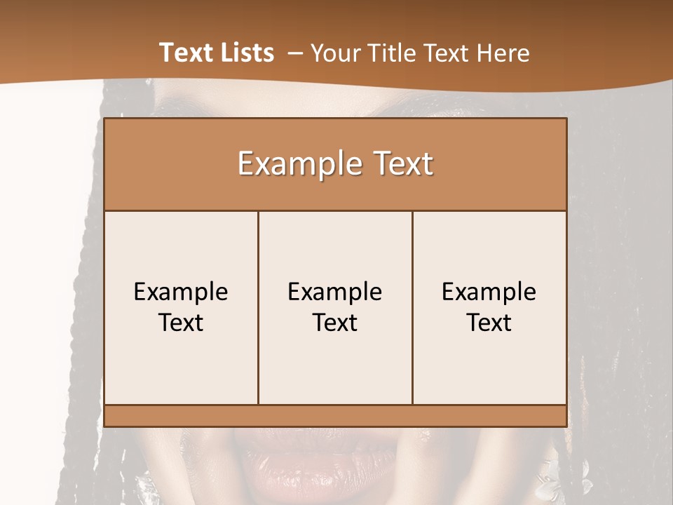 Artistic Makeup Closeup PowerPoint Template