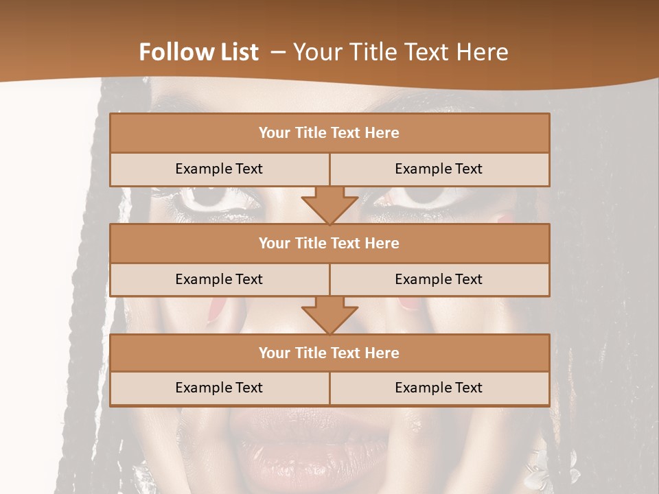Artistic Makeup Closeup PowerPoint Template