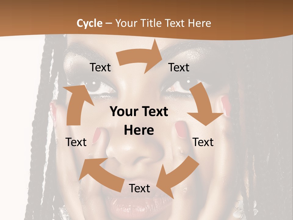 Artistic Makeup Closeup PowerPoint Template