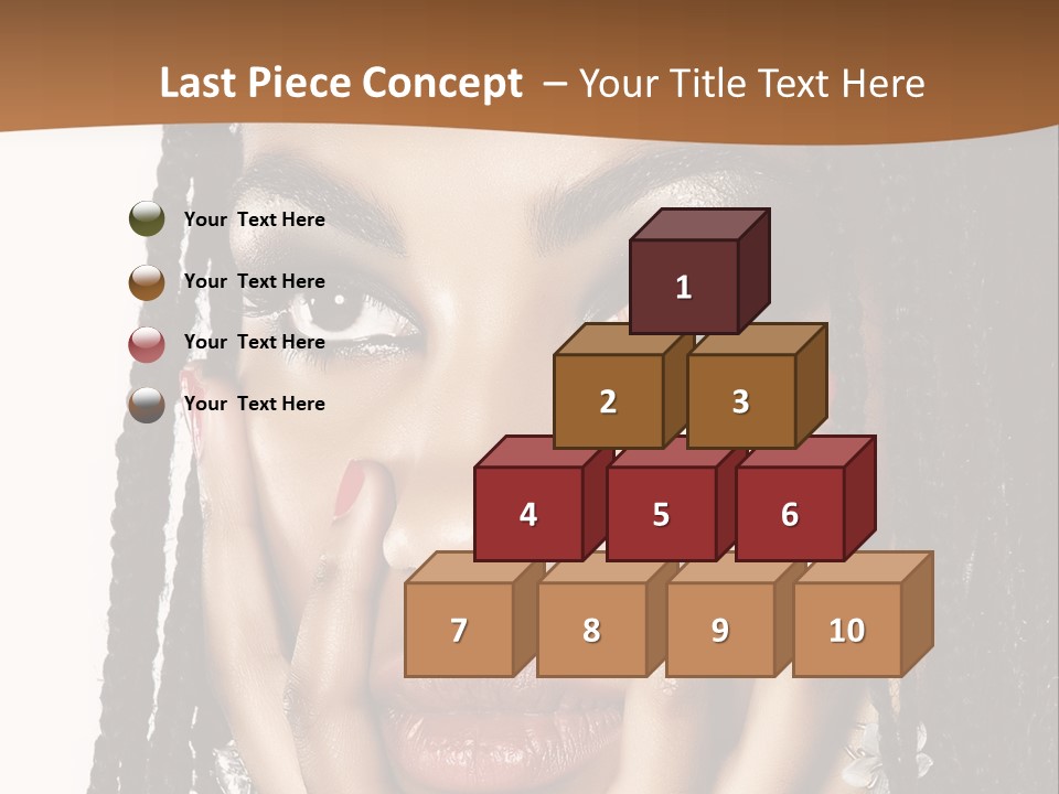 Artistic Makeup Closeup PowerPoint Template