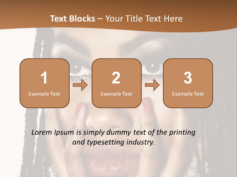 Artistic Makeup Closeup PowerPoint Template