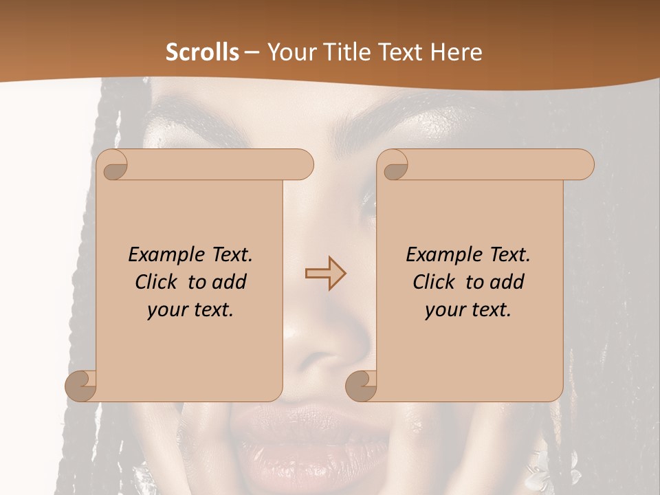 Artistic Makeup Closeup PowerPoint Template