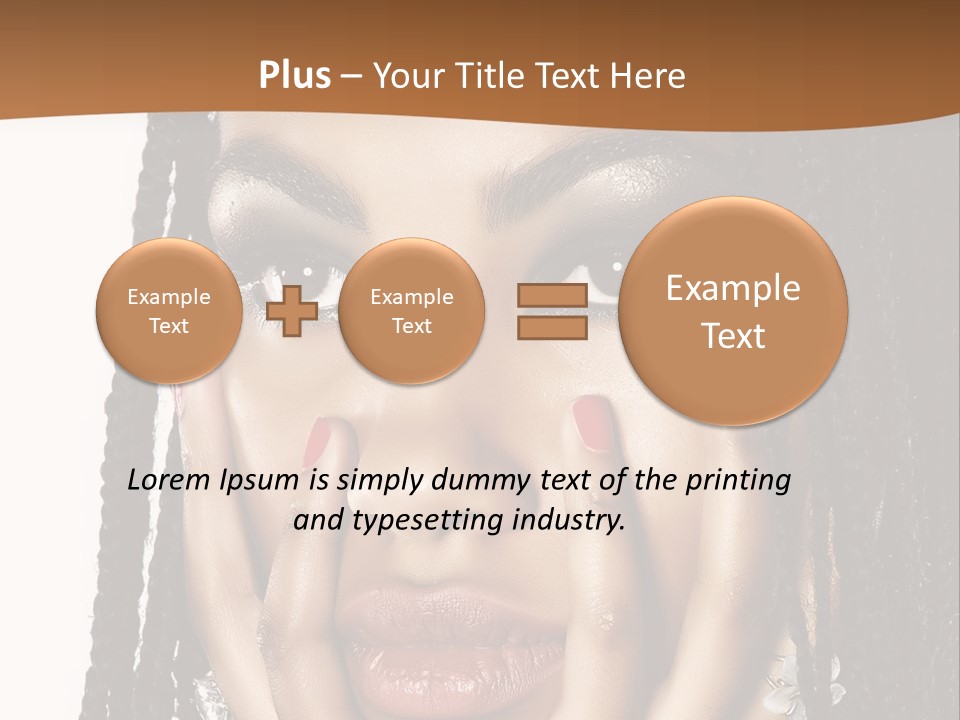 Artistic Makeup Closeup PowerPoint Template