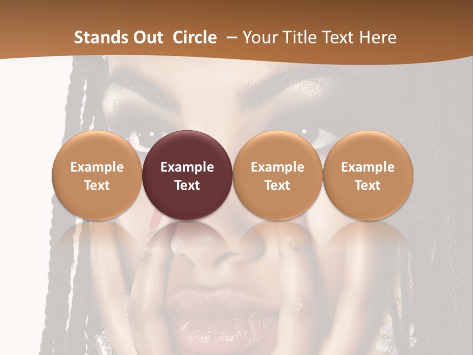 Artistic Makeup Closeup PowerPoint Template