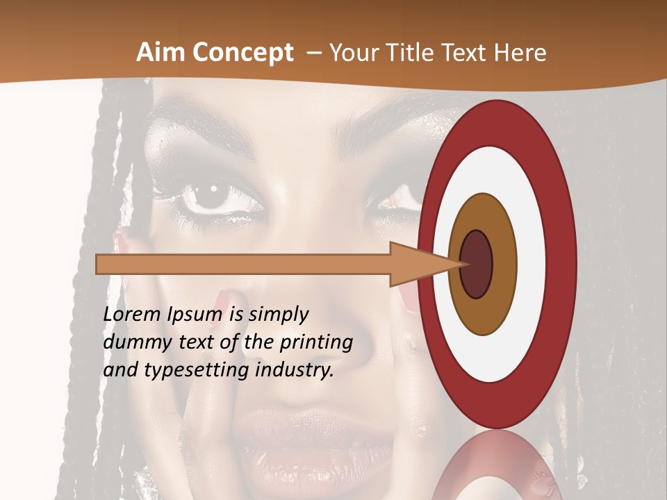 Artistic Makeup Closeup PowerPoint Template