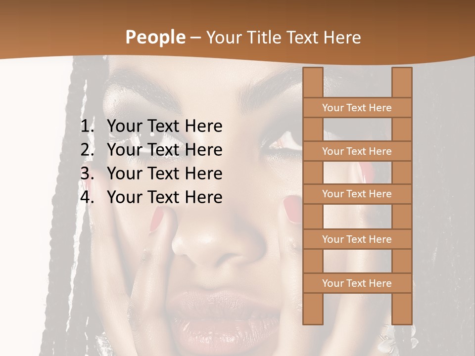 Artistic Makeup Closeup PowerPoint Template