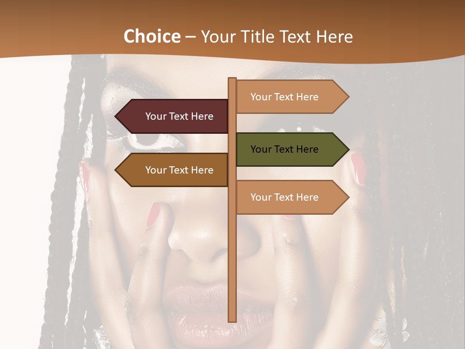 Artistic Makeup Closeup PowerPoint Template