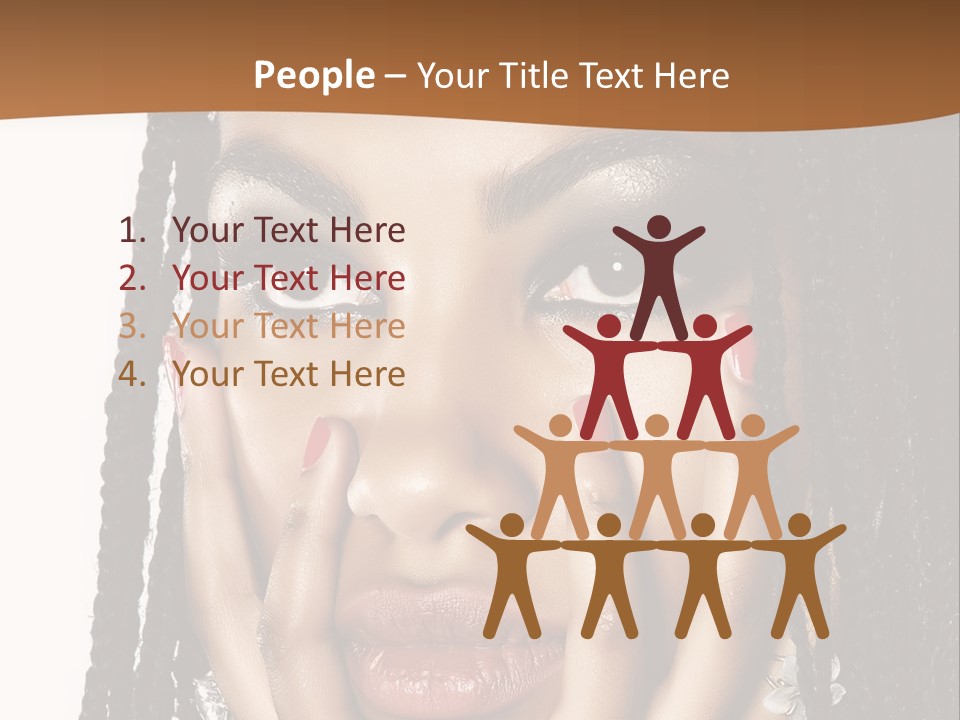 Artistic Makeup Closeup PowerPoint Template