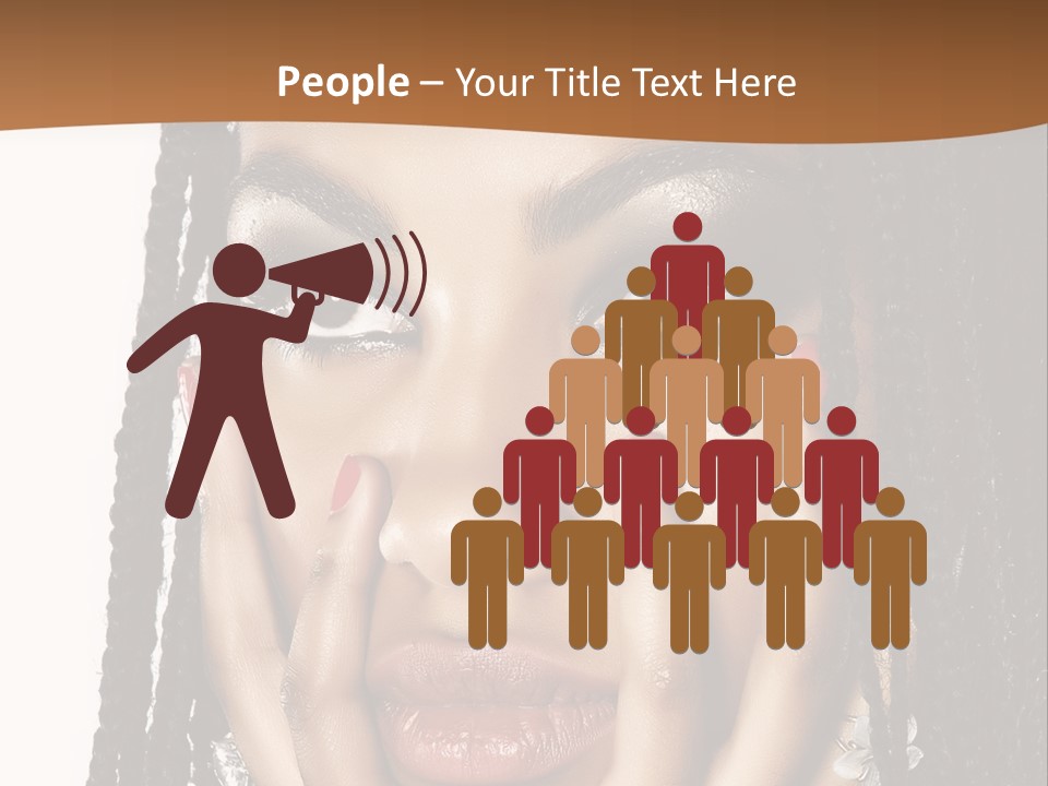 Artistic Makeup Closeup PowerPoint Template