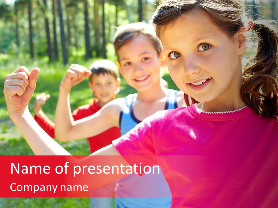 Happy Outside Athletic PowerPoint Template