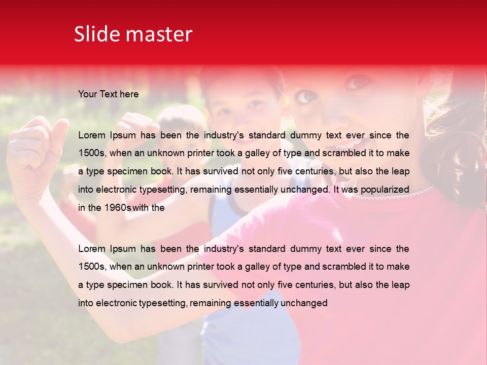 Happy Outside Athletic PowerPoint Template