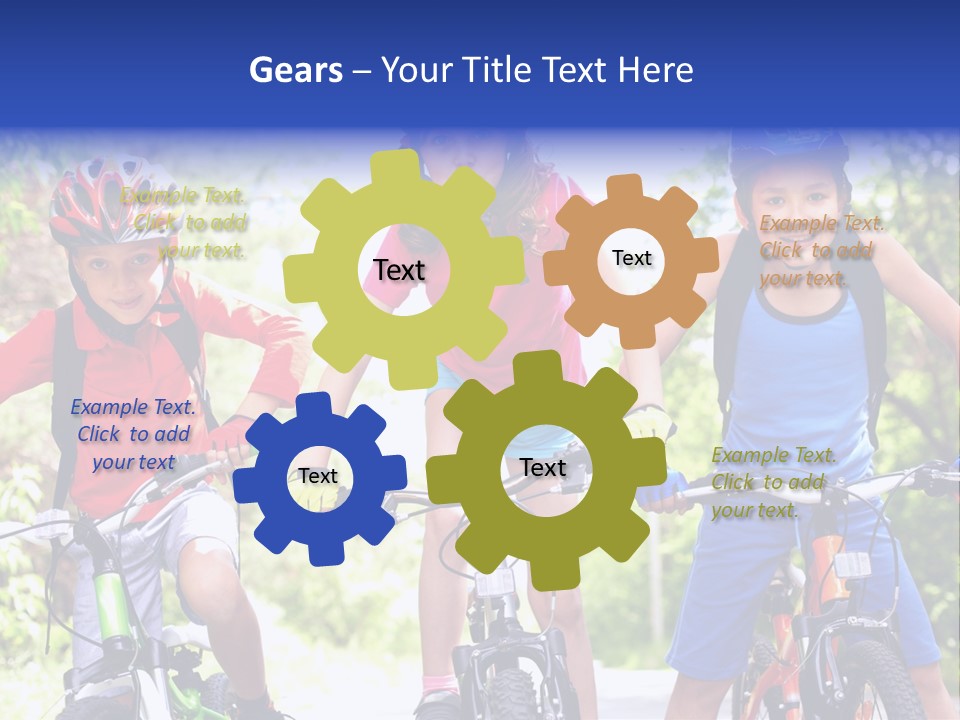 Happy Male Caucasian PowerPoint Template